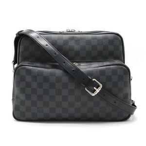 Louis Vuitton Damier Graphite Lo Shoulder Bag Diagonal Black Gray Shawl